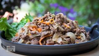 Comida Coreana - Receta Bulgogi - 불고기 ( korean BBQ ) - Comida coreana recetas en español.