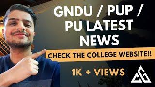 PU EXAMS NEWS TODAY| PUP EXAMS NEWS TODAY| GNDU EXAMS NEWS TODAY| PU CHD LATEST UPDATE #PUCHD #PUP