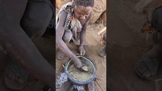 this,,,,,, Amazing lovely  food hadzabe tribe cooking their food.