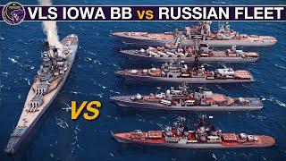 1990's VLS Iowa vs Entire Russian Baltic Fleet(Kirov, Slava, Sovremenny, Udaloy etc) | Sea Power