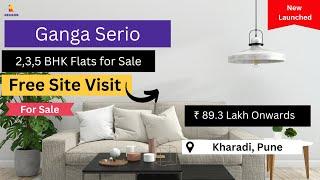 2, 3, 5 BHK Flats for Sale in Kharadi Pune | Ganga Serio | +91-8929028090 | ₹ 89.3 Lakhs* #kharadi