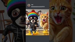 Burglar vs Cat #ai #chatgpt #memes