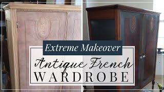 Antique French Wardrobe Re-Imagined - DIY Furniture Makeover with Amazing Results