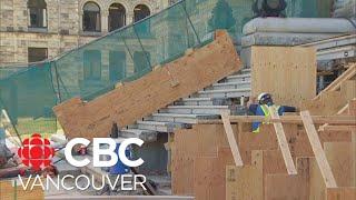 Steps of B.C. Legislature get an upgrade