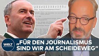 AIWANGER: „Ganz neuer Standard von Verdachtsberichterstattung in Deutschland" | WELT Interview