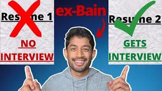Ex-Bain Consultant Reviews Resumes in 5 Minutes!
