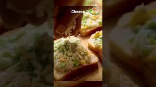 Creamy Cheese Toast Snack ideas #quicksnackrecipes #easyrecipes #cheesytoastideas #healthysnackideas