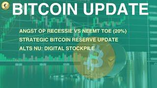 BITCOIN UPDATE - Angst op recessie neemt toe - Strategic Bitcoin Reserve update [afl 349]