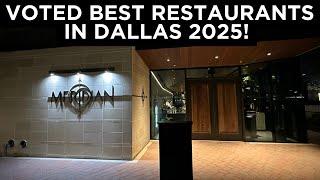 BEST DALLAS RESTAURANTS 2025! Top 3 Good Fun Places to Eat in Dallas Texas! #nicerooftop #fancy #new