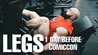 My leg day before Comiccon / 7 weeks out from the Olympia