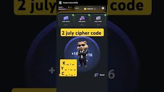 Hamster kombat daily cipher code 2 july