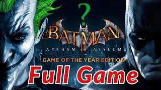 Batman: Arkham Asylum - Gameplay Walkthrough - FULL GAME - (No Commentary) - All Riddler's Trophies