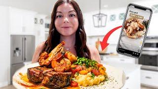 Cooking a Viral TikTok Recipe *SURF & TURF*