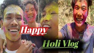 Happy Holi Vlog 2023 @Jusen183 Jusen pent Dilkhor Happy Holi 2023 #tripurayoutuber /Tripura Vlogger