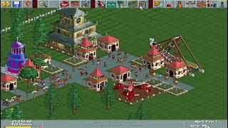 Roller Coaster Tycoon Deluxe (PC Game) Long Play / Gameplay Video - No Commentary - Forest Frontiers