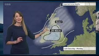 BBC Weather Forecast Snow On The Way - 10 Day Trend #uksnow