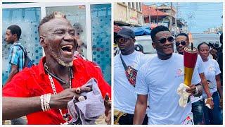 ️ Ghanaians Praises Asamoah Gyan On The Street Of Takoradi During His All Regional Games Tour