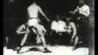 very old footage boxing Leonard v Cushing 1894