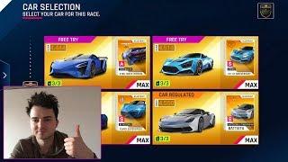 online play Asphalt 9 players from world drive top cars Zenvo Battista