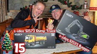 2 Baumaschinen im Test. s-idee S1573 und S1593 im Weihnachts Countdown Tag 15