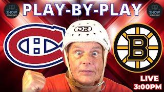 NHL GAME PLAY-BY-PLAY: CANADIENS VS BRUINS