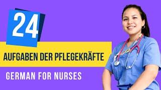 German for nurses Episode 1-Aufgaben der Pflegekräfte with English translation