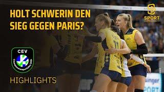 SSC Palmberg SCHWERIN - LEVALLOIS PARIS Saint Cloud | Highlights, CL Frauen | SDTV Volleyball