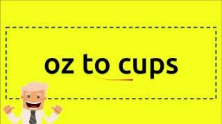 oz to cups