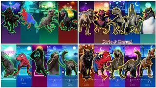 Megamix All Stars  indoraptor vs indominus rex vs kingkong vs t-rex vs the wolfs