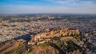 Mehrangarh Fort Aerial View - 4K Footage