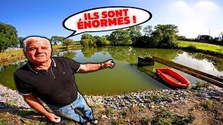 Ce Grand-Père m'autorise à Pêcher dans son Petit Étang et il y a des GROSSES Surprises !