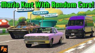 Random Cars Every Lap On A Mario Kart Track! - Modded Gta 5