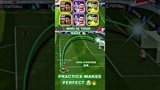 E Football24 | Neymar Vs Messi Vs Ronaldo impossible shot challenge#efootball#shorts#viral#ronaldo