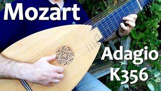 Mozart Adagio K356 / K617a (for glass armonica) played on the baroque lute - tablature available