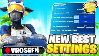 NEW BEST Controller Settings For Fortnite Chapter 2 REMIX! (PS4/PS5/XBOX/PC