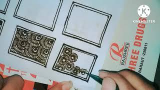 How to basic 6 type drow mehndi easy design @Dadhich mehndi artist u tube channel