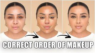 The Correct Order Of Makeup Application | Beginner Friendly