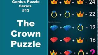 The Crown Puzzle: Genius Puzzle Series #13 - Viral Math Puzzle