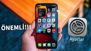 iPhone'da Yapılması Gereken Ayarlar