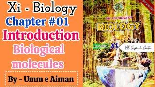 Biological Molecules -11th Biology Chapter #01- Sindh board