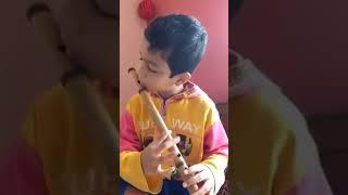 Master Anirban Roy - Rendering a Flute recital.