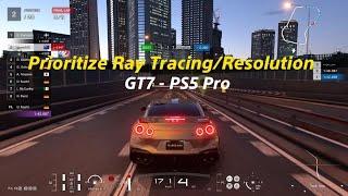 Testing out real-time Ray Tracing/Resolution | Gran Turismo 7 PS5 Pro