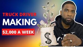 Is $2,000 a week good pay for a company truck driver? #trucking #truckdriver #pay