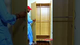 Double Hanging Extra Space Modern Design Wardrobe | Custom Wooden Cupboards | KIDDYLAND | SEHALSHOP