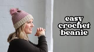 I Made An Easy Crochet Beanie (And You Can Too!)