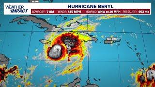 Hurricane Beryl tracker: Projected path, models and satellite images