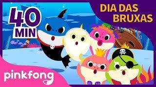 As Melhores Músicas Infantis de Halloween | Bebê Tubarão |+Compilação|Pinkfong Canções para crianças