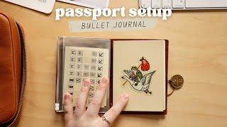 my passport travelers notebook setup for 2025  bullet journal