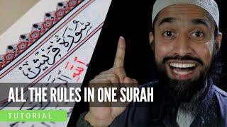 All the Rules of Tajweed in One Surah | Surah Quraysh