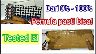 Merakit baterai 18650 48v | 13 seri 5 paralel | untuk sepeda listrik